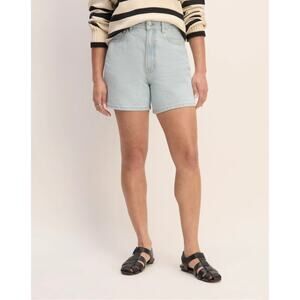 Everlane The A-Line Denim Short in Spring Blue Wash, Size 27